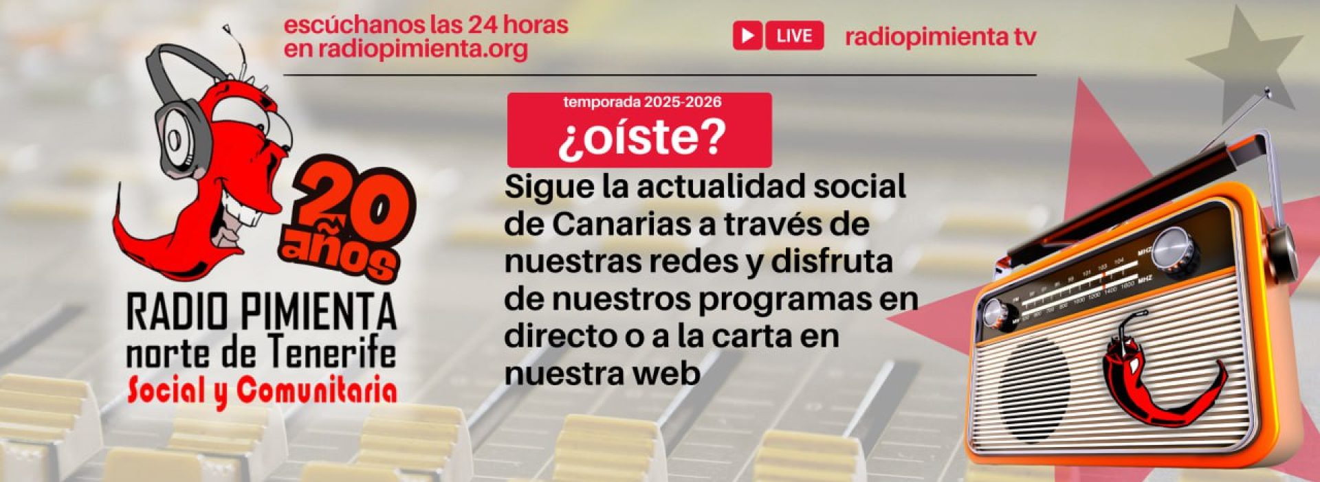 Radio Pimienta. La Radio Social y Comunitaria del Norte de Tenerife